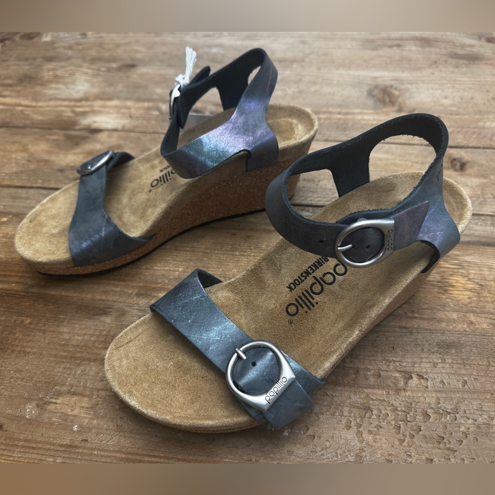 NEW Birkenstock Papillio Soley Ring-Buckle
Nubuk Leather EU 38 US 7 $150 - Picture 9 of 15